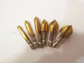 Titanium-plated high carbon steel five-blade chamferer set with six blades from 6mm to 19mm for woodworking