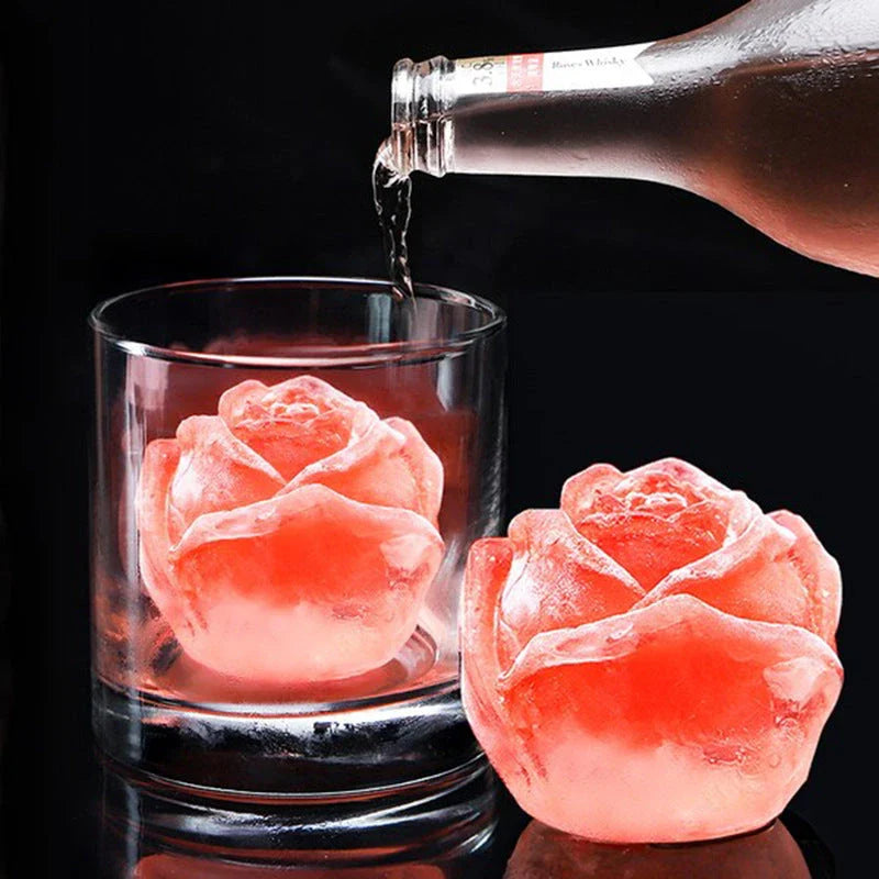 Silicone rose mold for crafting candles, soaps, and chocolates with versatile design and temperature resistance