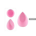 Non-latex makeup egg sponge puff with flocking surface in multiple colours for wet or dry foundation application
