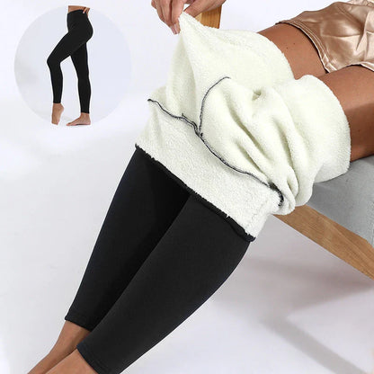 Warm and cozy cashmere-blend leggings in various stylish colors for cold weather wear