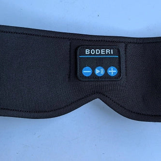 Black Dual Ear Stereo Music Blackout Hood for phone calls