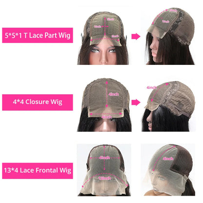 10A short Brazilian lace front bob wig with curly human hair and natural-looking hairline