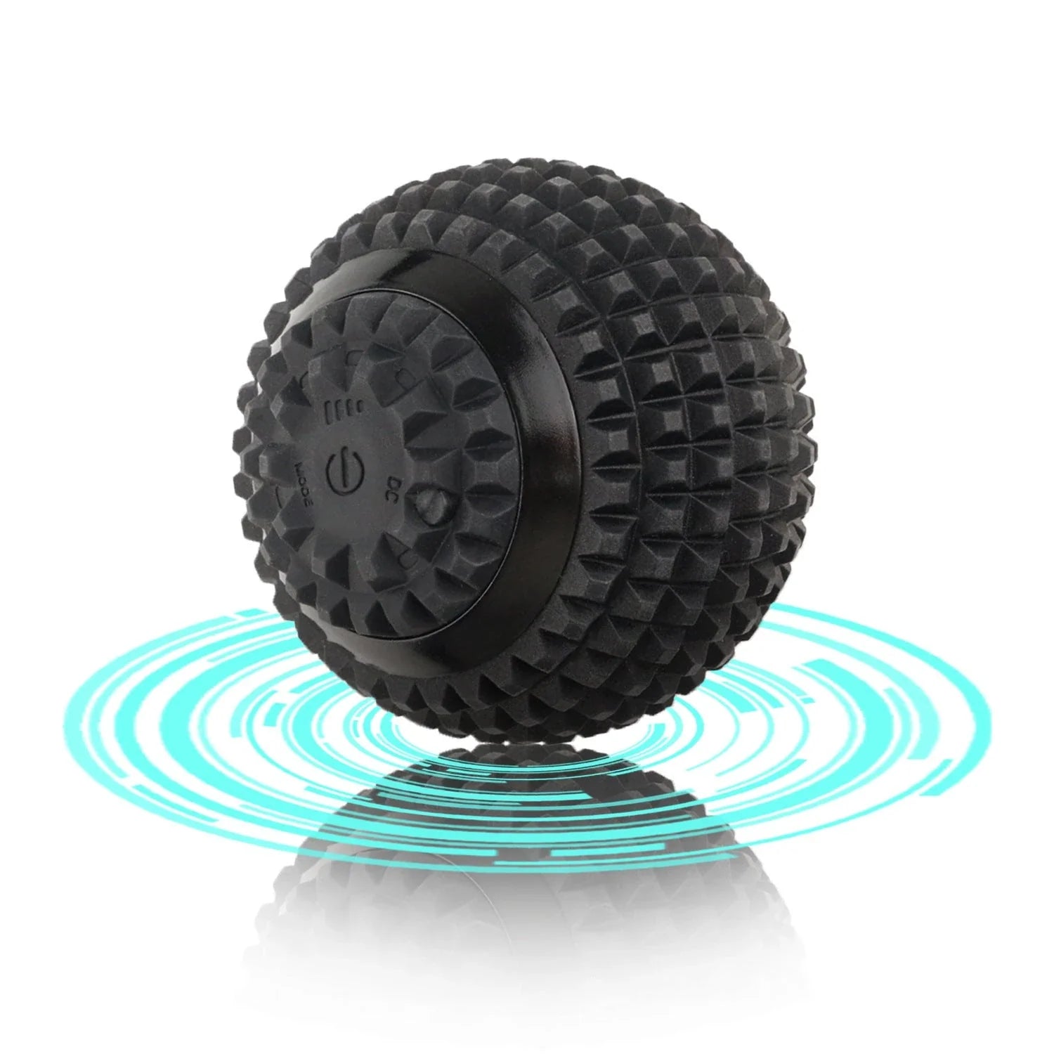 Four-Speed Electric Massage Ball in black, blue, and pink for muscle recovery
