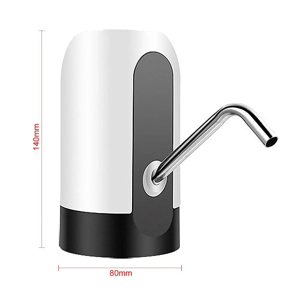 Smart electric water pump with USB charging for easy hydration at home or office