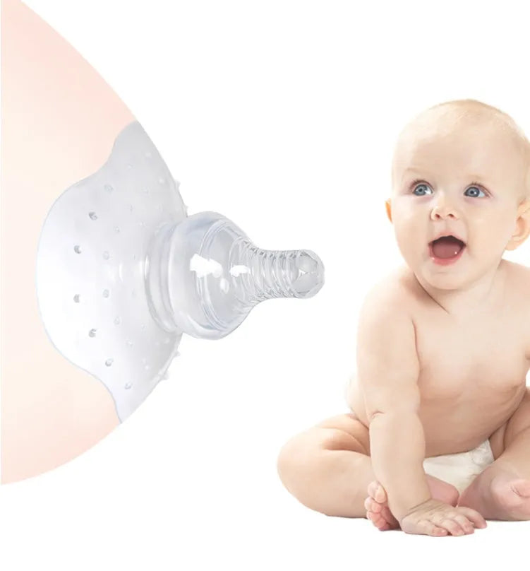 Nursing nipple protectors for flat, sunken, or cracked nipples and weaning support.