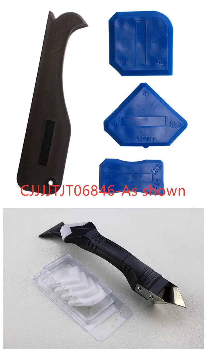 3 in 1 Silicone Removal and Caulking Tool Kit with various tools for sealant application and removal