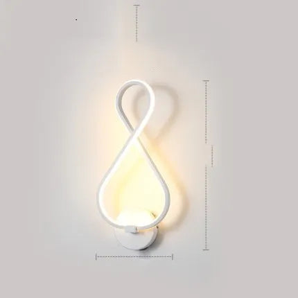 LED wall mounted bedside lamp with silicone shade in selected colour