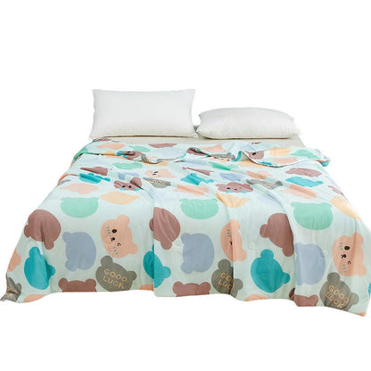 Machine washable ice silk thin quilt in various colours and sizes for cool summer nights
