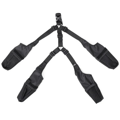 Adjustable waterproof dog boots with anti-slip sole for outdoor protection