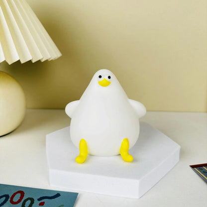 Cartoon Silicone Sea Gull Night Light with USB charging, perfect for kids' rooms