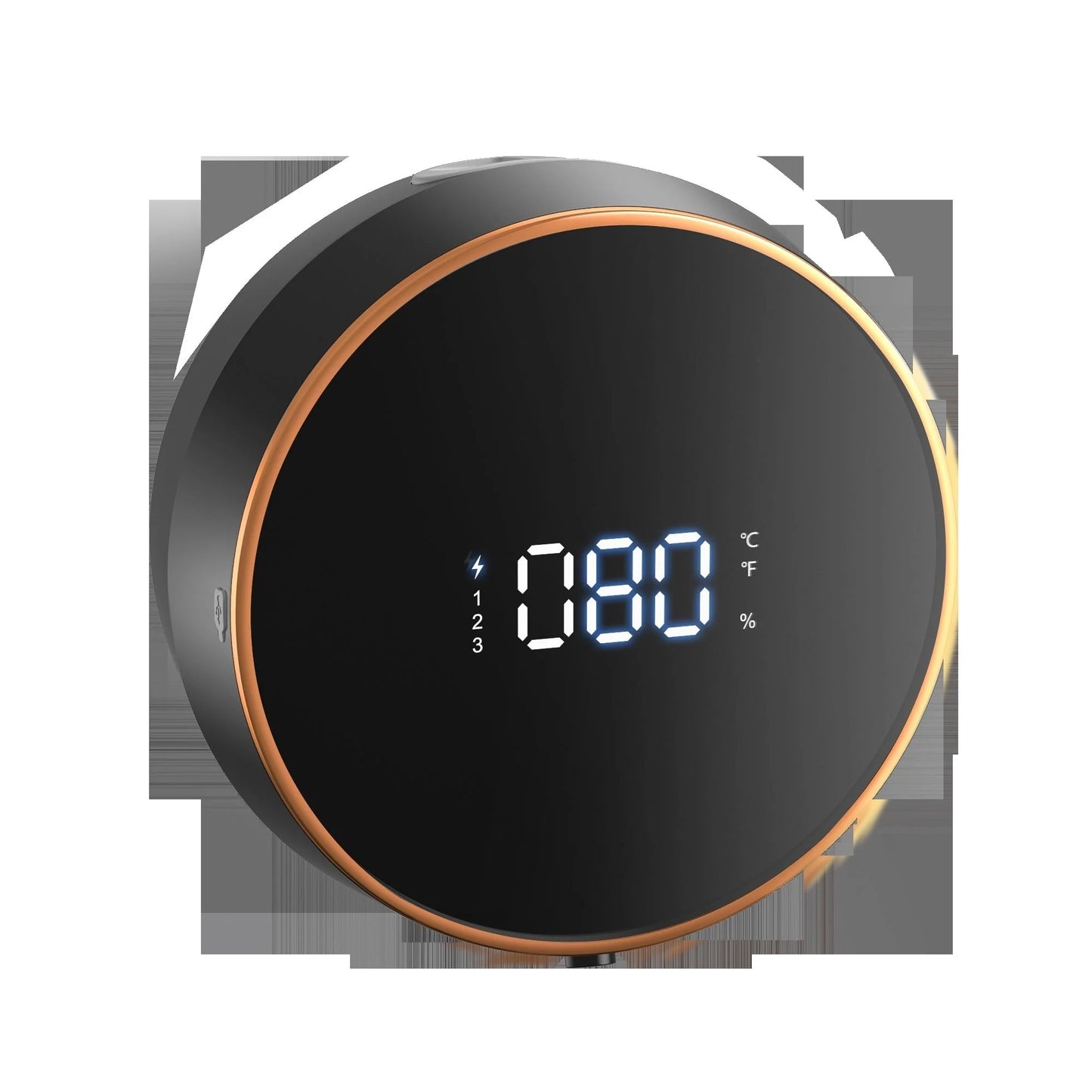 Automatic induction hand sanitizer machine in elegant white and obsidian black