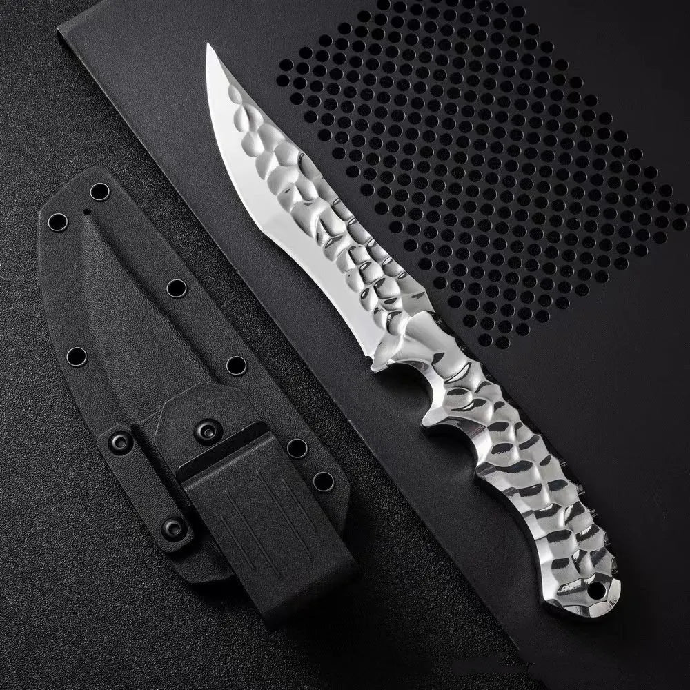 Cold Ice survival knife with 5CR13 steel blade 140mm and one-piece keel handle