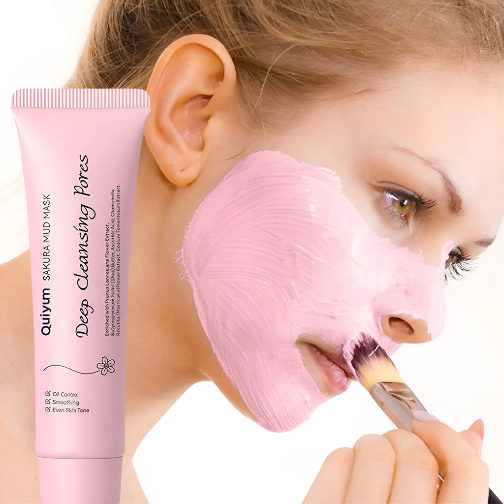 30g cherry blossom mud mask facial treatment product with cleansing hydrating moisturising functions