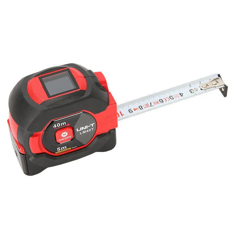 UNI-T Laser Measuring Tape with digital display and retractable laser ruler