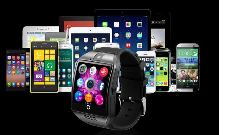 Bluetooth smart watch for men with touch screen and camera in various colors