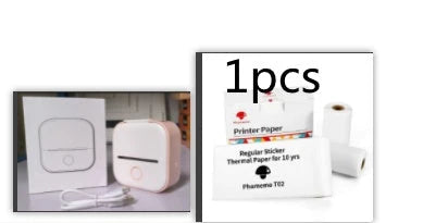 Portable Mini Thermal Label Printer with Bluetooth connectivity in various colours