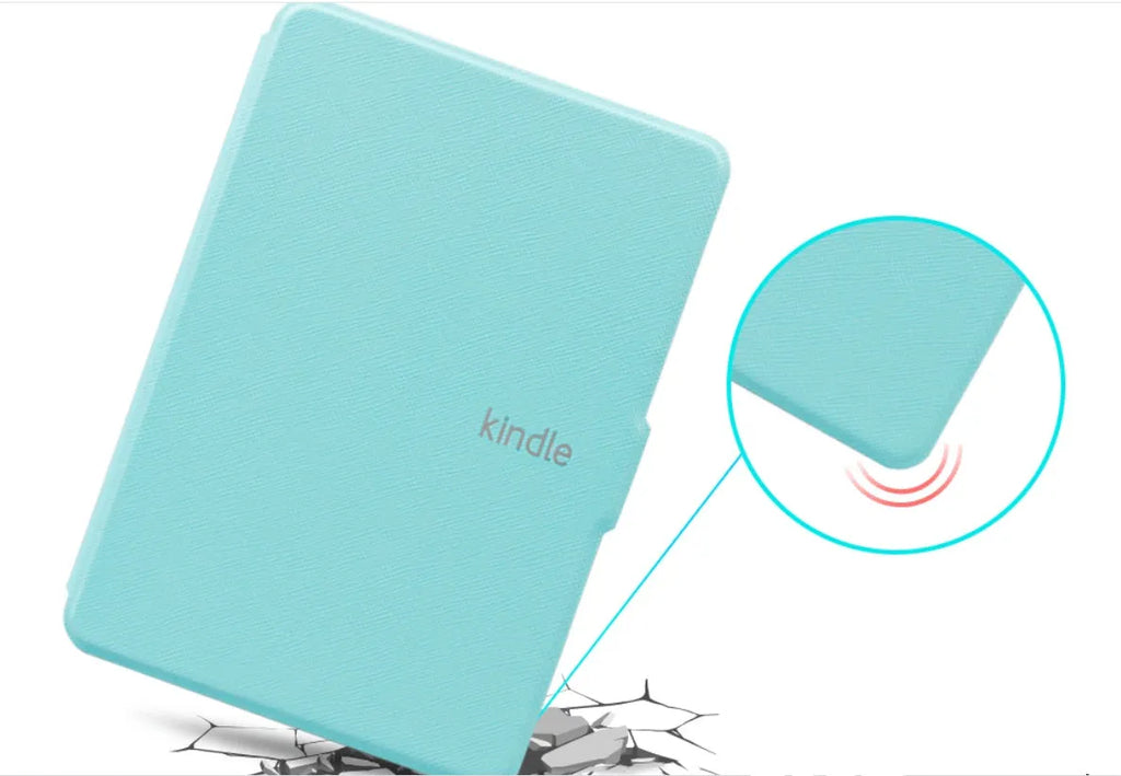 Kindle Paperwhite leather case in microfiber leather, 170x120x10mm, with 11 colour options