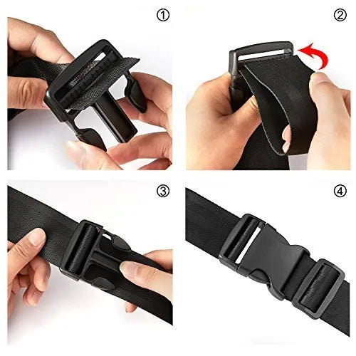 Black 56 inch polyester speed training parachute with adjustable waist belt for running resistance training