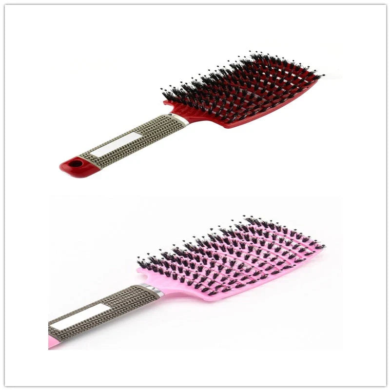 Ultra-Soft Detangling Hair Brush with Scalp Massage - Premium Bristles and Nylon for Effortless Tangle-Free Hair