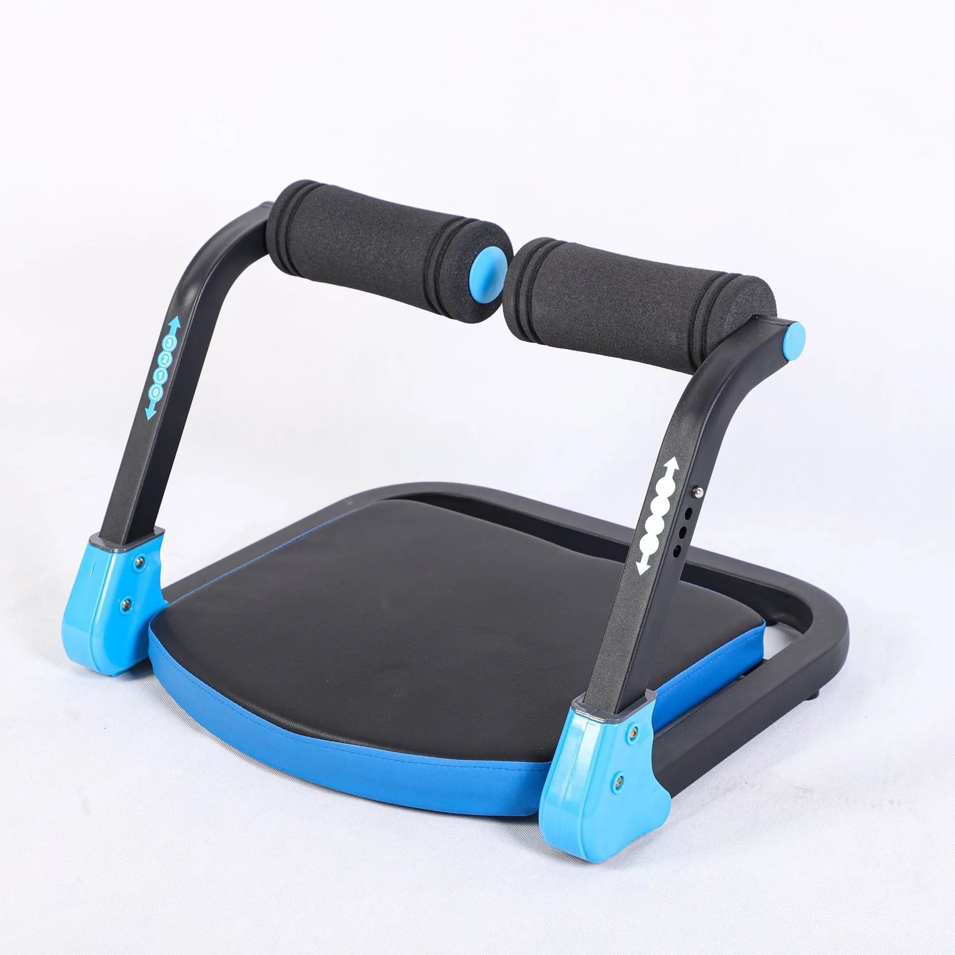 Mini multifunctional abdominal device in sky blue and red colour options for home and office fitness