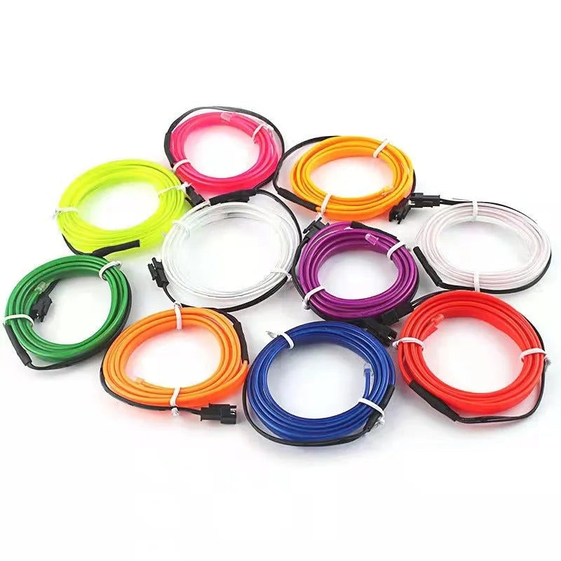 6-metre flexible USB LED car interior ambient lighting strip in multiple colour options