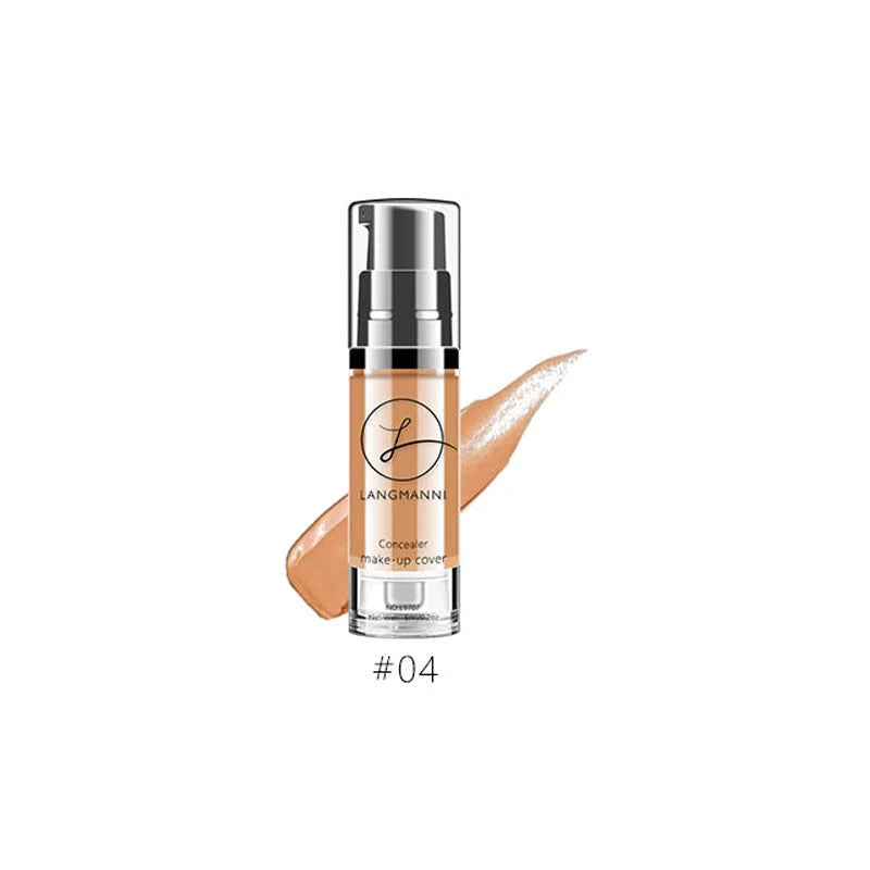 Professional waterproof liquid foundation concealer for flawless skin coverage