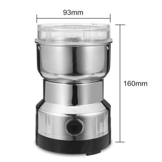 Morning Seven Coffee Grinder in stainless steel with high-speed motor