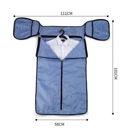 Large-capacity multi-function suit bag for gym and leisure, available in black and grey