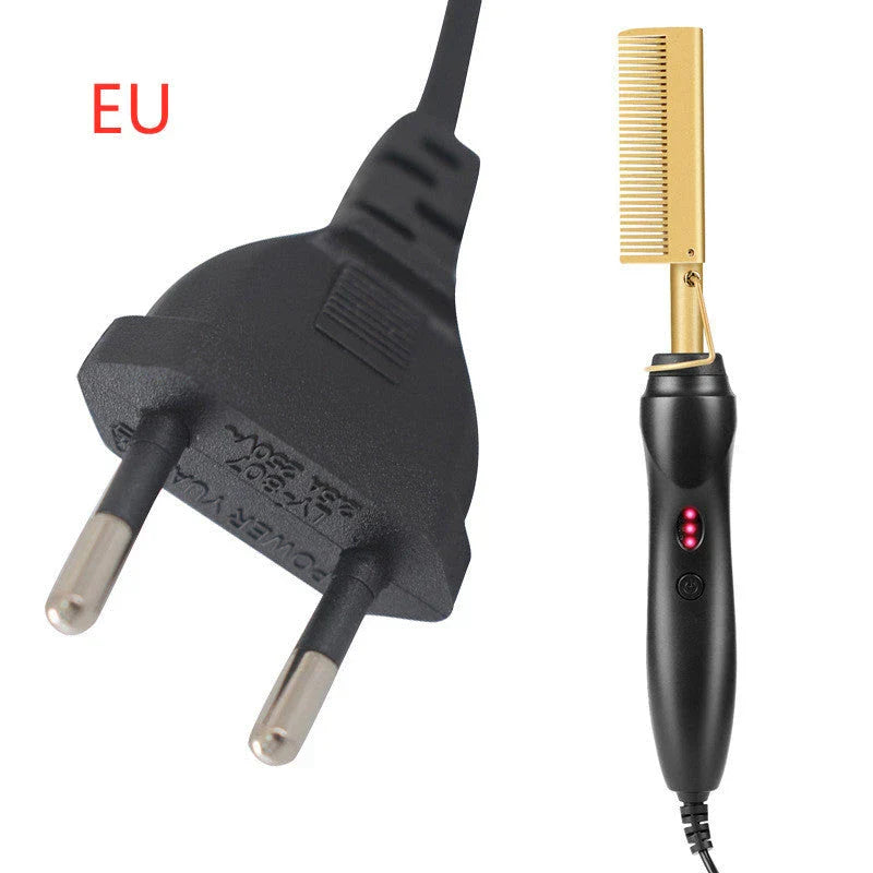 Electric Curling Comb with ceramic technology for shiny, frizz-free hair