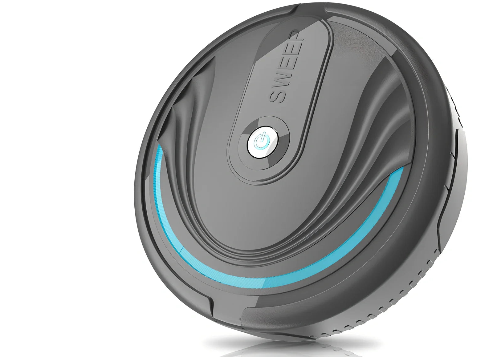 Auto sweeping robot vacuum cleaner with 6.5cm height and 23cm diameter cleaning hardwood floor