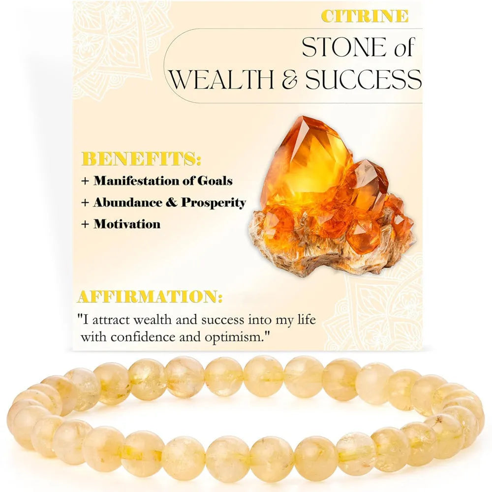 6mm natural stone geometric bracelet in African pine colour with manual processing and ornamental inlays