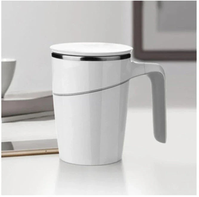 470ml Magic Suction Cup in white with double insulation and spill-proof base