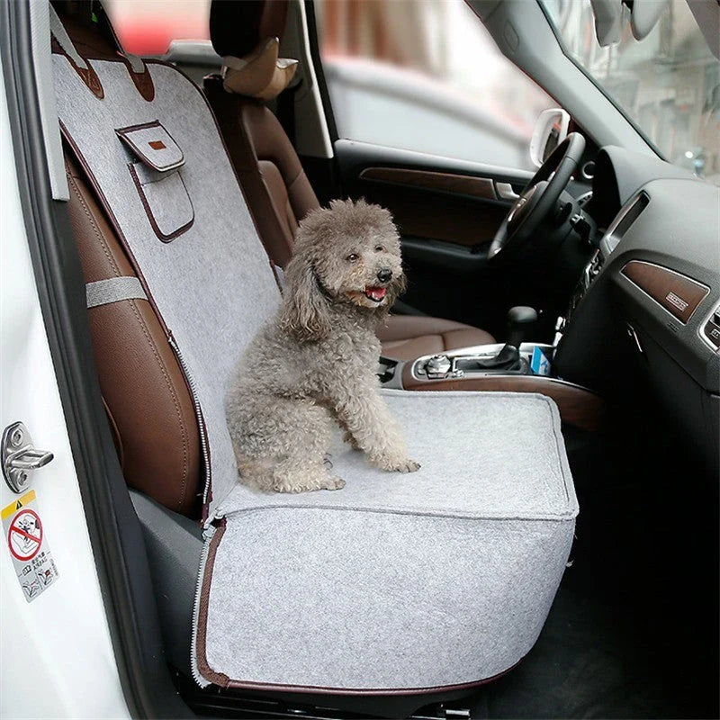 Retro dual-purpose pet car mat front seat cushion in waterproof nylon