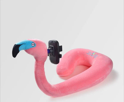 2-in-1 Lazy Support U-shaped Pillow in various colours for neck support and phone holding