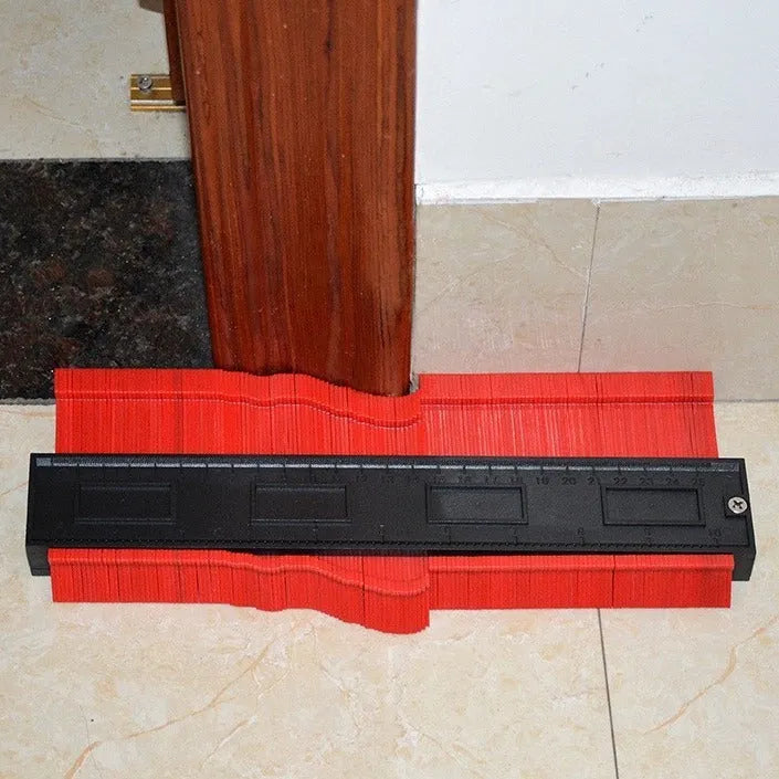 Contour shaper radian ruler in ABS material for woodworking, 5 inch and 10 inch sizes, blue colour