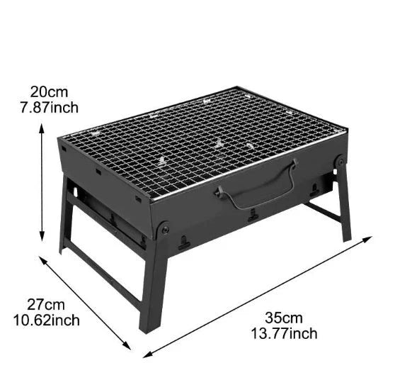 Portable Folding Grill Rack for outdoor BBQs and picnics