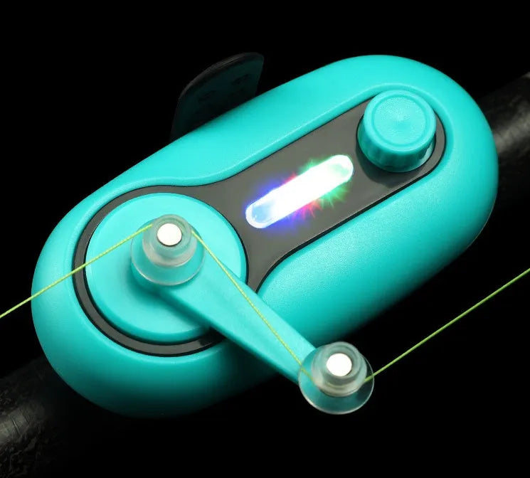 Fishing bite alarm electronic buzzer blue with LED light indicator for night fishing