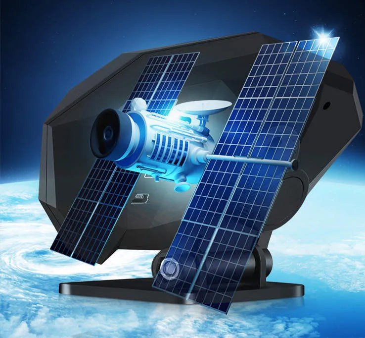 Black universal vehicle head-up display unit with LCD screen and OBD cable.