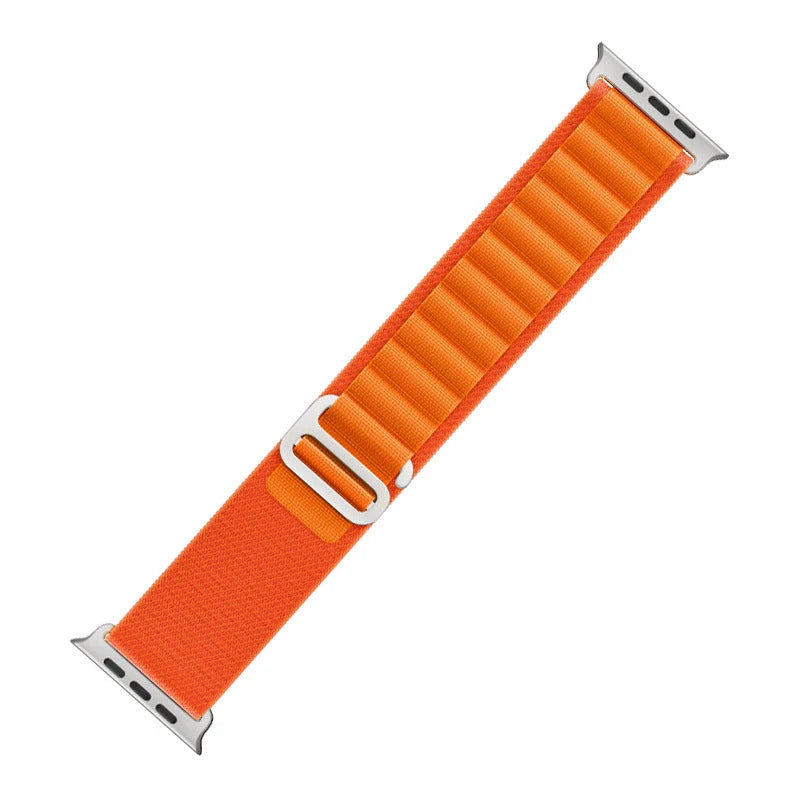 Apple Watch nylon strap with metal tips in various colours