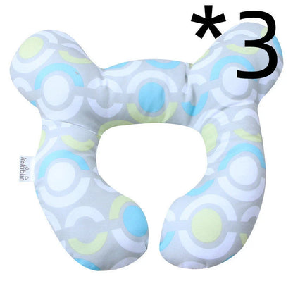 U-shaped baby head support pillow in various styles for car safety seats