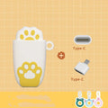 Cartoon U-disk 64GB USB 2.0 flash drive in pink with waterproof PVC shell and write protection switch