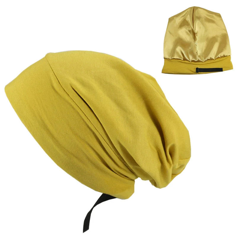 Adjustable men's satin lined hood in various colours for spring and autumn wear