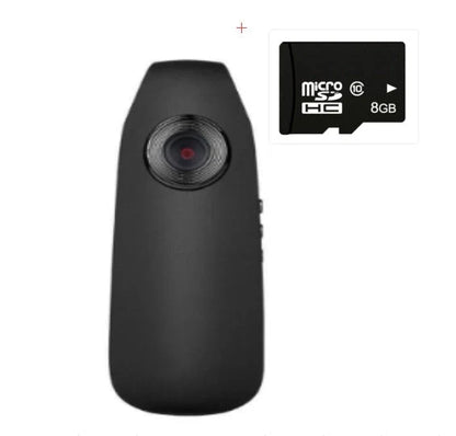 Mini HD 1080P video camera with one-click recording and motion detection