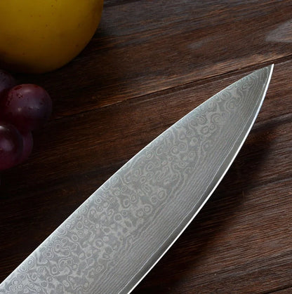 XINZUO 8-inch Chef Knife with VG10 high carbon steel blade and rose wood handle