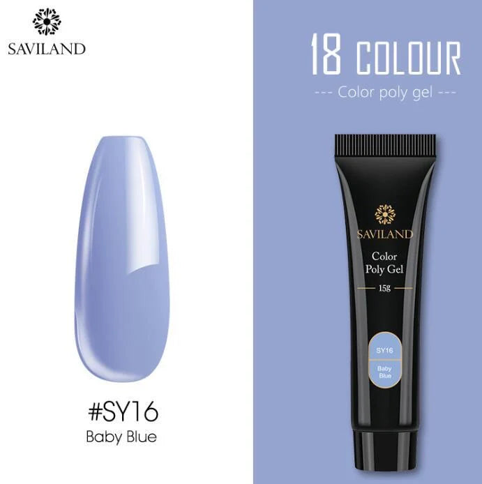 15g nail coloured crystal extension glue with resin base for durable nail art