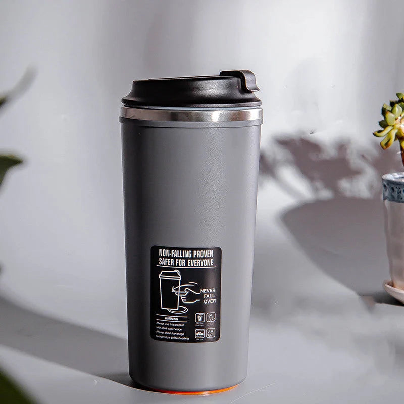 Durable stainless steel water bottle with 520ml capacity, perfect for hydration on the go