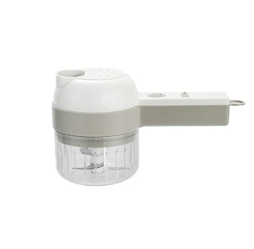 Versatile electric food processor with slicing, dicing, and mixing attachments for efficient meal preparation