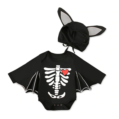 Black cotton headband two-piece children's set, long sleeve top and headband for sizes 70-100cm, 70% cotton fabric