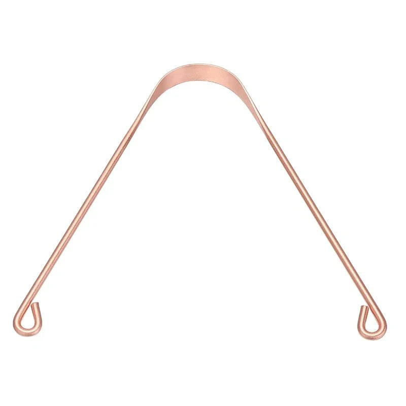 Copper tongue scraper for effective oral hygiene and fresher breath