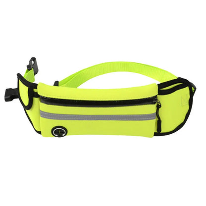 Waterproof reflective pet running waist bag with adjustable traction rope